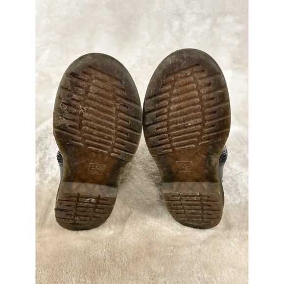 Dr Doc Martens Air Wair Combat Boots Size 2, 1460J Lace Zip Up Kids Youth - Picture 7 of 8